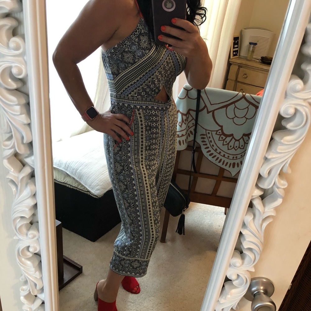 Jumpsuit multi color cropped